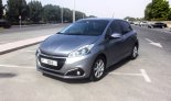 Silver Peugeot 208 2019 for rent in Sharjah 1